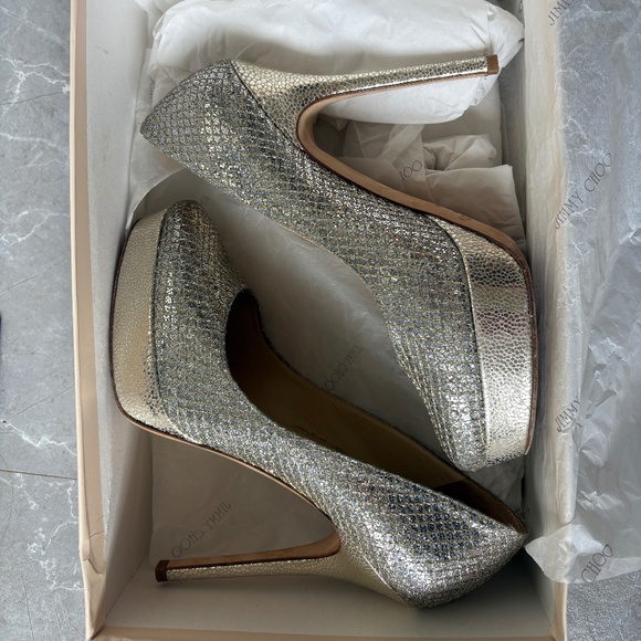 Jimmy Choo Heels Size 37.5 - Picture 1 of 8